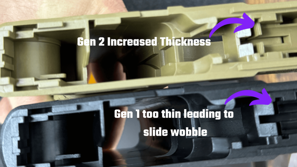 gen1 vs gen2 slide lock fixed